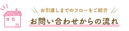 お問い合わせからの流れ